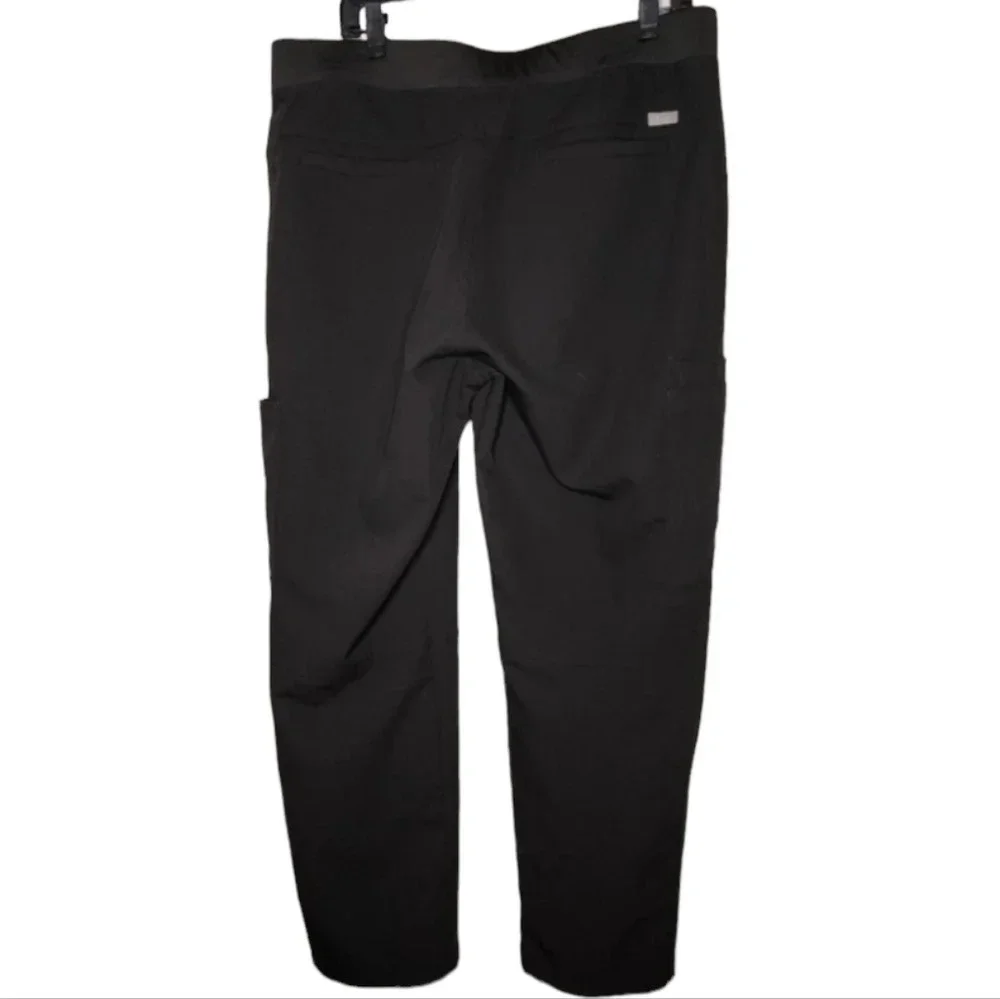 Figs Men's Axim Black Cargo Scrub Pants Size XL Short‎ XLS